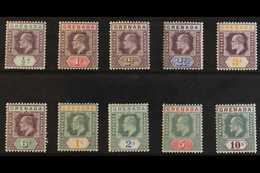 1904 - 06  Ed VII, Wmk MCA, Complete Set, SG 67/76, Very Fine And Fresh Mint. (10 Stamps) For More Images, Please Visit  - Grenade (...-1974)