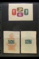 1940-41 ARCHIVE SPECIMENS  1940 Flood Relief, 1940 King Matthias, And 1941 Artist's Fund Miniature Sheets, Michel Blocks - Autres & Non Classés