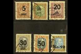 1921-30  Local Surcharges On Chistian IX Issue, SG 137, 140, 142, 144, 145, 150, Very Fine Used. (6 Stamps) For More Ima - Sonstige & Ohne Zuordnung