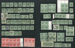 1922-23  Thom Overprint, A Useful Mint/nhm And Used Accumulation, Incl. Various Blocks, Varieties Incl. ½d Accent Insert - Other & Unclassified