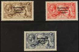 1927-28  Wide Date Opt'd Seahorse Set Complete, SG 86/8, Never Hinged Mint (3 Stamps) For More Images, Please Visit Http - Sonstige & Ohne Zuordnung
