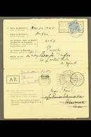 1940 CERTIFICATE OF DELIVERY  A Two Part Printed Card For A Long Drawn Out Delivery From Dublin To Oxford, Bearing Irela - Other & Unclassified