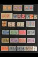REVENUE STAMPS  A Substantial Mint, Never Hinged Mint And Used Accumulation On Leaves, Stockleaves, Stockcards, Dealer's - Unclassified