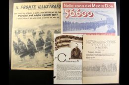 THE ITALIAN FORCES IN RUSSIA  1941-43 Wonderful Assembly Of World War Two Propaganda Leaflets Produced By The Russians T - Unclassified