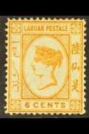 1880-82  6c. Orange-brown, SG 6, Fine Mint. For More Images, Please Visit Http://www.sandafayre.com/itemdetails.aspx?s=6 - Borneo Del Nord (...-1963)