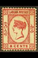 1880-82  8c. Carmine, SG 7, Fine Mint. For More Images, Please Visit Http://www.sandafayre.com/itemdetails.aspx?s=630826 - Borneo Del Nord (...-1963)