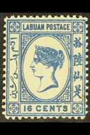 1883  16c Blue, SG 20, Fine Mint. For More Images, Please Visit Http://www.sandafayre.com/itemdetails.aspx?s=630829 LABU - North Borneo (...-1963)