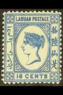 1883  16c Blue, SG 20, Fine Mint. For More Images, Please Visit Http://www.sandafayre.com/itemdetails.aspx?s=630829 LABU - Bornéo Du Nord (...-1963)