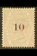 1880  (April) 10 On 30c Claret, SG 33, Fine Unused Without Gum. For More Images, Please Visit Http://www.sandafayre.com/ - Straits Settlements