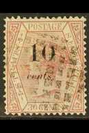 1880  (March) 10c On 30c Claret, SG 22, With Neat Segmented Cancel. For More Images, Please Visit Http://www.sandafayre. - Straits Settlements