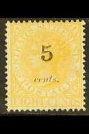 1880  5c On 8c Orange, SG 31, Fine Mint. For More Images, Please Visit Http://www.sandafayre.com/itemdetails.aspx?s=6304 - Straits Settlements
