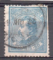 PORTOGALLO 1879   50 R.  Azzurro - Used Stamps