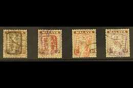 GENERAL ISSUES  1942 Negri Sembilan 5c Brown With T1 Overprint In Black, Brown, Red And Violet (SG J164/b/c/d), Fine Use - Other & Unclassified