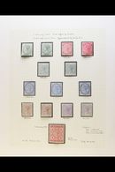 1885-1899 ATTRACTIVE FINE MINT COLLECTION  On Leaves, Inc 1885-90 Sets (x2) With Shades Inc 2½d (x2), 1886 5s, 1899-1901 - Malte (...-1964)