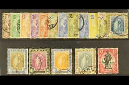 1922  Allegory Set, SG 123/39, Good To Fine Used (4d Torn). Cat £550 (17 Stamps) For More Images, Please Visit Http://ww - Malte (...-1964)