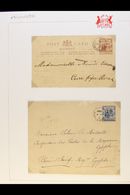 CUREPIPE ROAD  1900-1909 Covers And Postal Cards, Including 1902 15c On 18c Postal Envelope To Egypt, All With Curepipe  - Mauritius (...-1967)