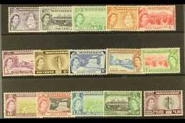 1953-62  Pictorial Definitive Set, SG 136a/49, Never Hinged Mint (15 Stamps) For More Images, Please Visit Http://www.sa - Montserrat