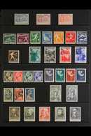 1907-1955 FINE MINT COLLECTION OF SETS CAT £1100  A Fine Mint Collection Of Sets Presented On A Series Of Stock Pages. I - Other & Unclassified