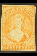 1862-64 OFFICIAL REPRINT.  1884 1d Pale Orange Wmk Large Star Chalon Imperf, As SG 33/35 (see Note After CP A1m), Unused - Other & Unclassified