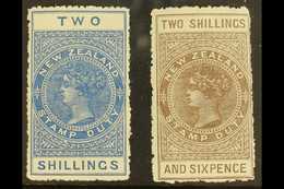 1913-21 POSTAL FISCAL  2s Deep Blue & 2s6d Grey Brown, SG F111/112, Fine Mint (2 Stamps) For More Images, Please Visit H - Altri & Non Classificati