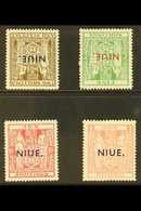 1941  "NIUE" Opt'd Postal Fiscal Set, SG 83/86, 2s6d & 5s With Inverted Watermarks, Very Fine Mint (4 Stamps) For More I - Niue