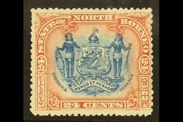 1897  24c Blue And Lake, Corrected Inscription, SG 111, Fine Mint. For More Images, Please Visit Http://www.sandafayre.c - North Borneo (...-1963)
