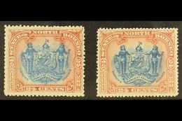 1897  CORRECTED INSCRIPTIONS 24c Perf 13½-14, SG 111, Plus 24c Perf 14½-15, SG 111b, Fine Mint. (2 Stamps) For More Imag - Bornéo Du Nord (...-1963)
