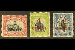 1916  Surcharges Trio, SG 186/188, Fine Mint. (3 Stamps) For More Images, Please Visit Http://www.sandafayre.com/itemdet - Noord Borneo (...-1963)