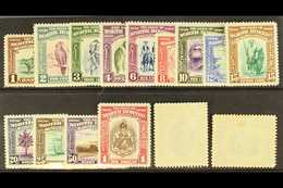1939  Complete Pictorial Set, SG 303/317, The 1c To $1 Very Fine Mint, $2 Small Hinge Thin, $5 Rusting To Some Perf. Tip - North Borneo (...-1963)