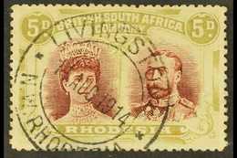 1910-13  5d Lake-brown & Olive, Double Head, SG 143, Very Fine Used. For More Images, Please Visit Http://www.sandafayre - Other & Unclassified