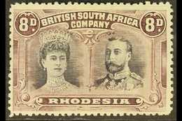 1910-13  8d Grey-purple & Dull Purple, Perf.13½, Double Head, SG 185a, Mint. For More Images, Please Visit Http://www.sa - Other & Unclassified