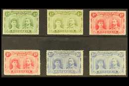 1910-13  Monocolour Double Heads Group, Incl. ½d Yellow-green, Olive-green, 1d Bright Carmine, Rose-red, 2½d Bright Ultr - Other & Unclassified