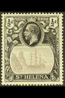 1922-37  ½d Grey & Black, Wmk Script CA, TORN FLAG VARIETY, SG 97b, Fine Mint. For More Images, Please Visit Http://www. - St. Helena