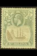 1922-37  2d Grey & Slate, Wmk Script CA, BROKEN MAINMAST VARIETY, SG 100a, Fine Mint. For More Images, Please Visit Http - Sainte-Hélène