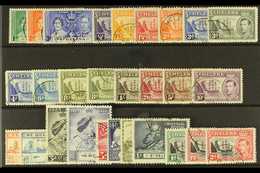 1937-51 COMPLETE KGVI USED COLLECTION.  A Complete Run Of Issues From The KGVI Period, SG 128/151 Including The 8d Liste - Saint Helena Island