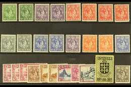 1938-48 NHM COMPLETE DEFINITIVES COLLECTION.  An Attractive Range, ALL DIFFERENT & Complete Including All SG Listed Shad - Ste Lucie (...-1978)