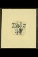 1935 PICTORIAL DEFINITIVE ESSAY  2½d Value (as SG 183) Essay Die Proof Of The Central Vignette "Chief And Wife", Slightl - Samoa (Staat)