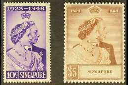 1948  Royal Wedding Complete Set, SG 31/32, Very Fine Mint, Fresh. (2 Stamps) For More Images, Please Visit Http://www.s - Singapore (...-1959)