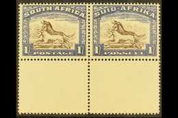 1933-48  1s Brown & Chalky Blue, Lower Margin Example, SG 62, Never Hinged Mint. For More Images, Please Visit Http://ww - Ohne Zuordnung
