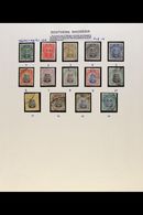 1924-64 FINE USED COLLECTION  Neatly Assembled On Album Pages, We See An Almost Complete Run Of Basic Issues, Plus Perfs - Zuid-Rhodesië (...-1964)