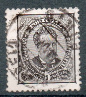 PORTOGALLO 1882  5 R Nero - Used Stamps