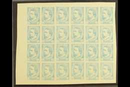 CARLIST ISSUES  1873 BASQUE REGION 1r Pale Blue (reprint) Imperf Block Of 20, As Edifil 156a, SG 1a, Fine Mint With Most - Autres & Non Classés