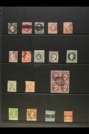FORGERIES  1850 - 1864 Fine Range Of "used" Reproductions With Many Scarce Fournier Printings Including A Block Of 4. Lo - Other & Unclassified
