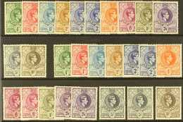 1938-54 KGVI DEFINITIVE COLLECTION.  An ALL DIFFERENT Fine Mint Collection Presented On A Stock Card That Includes A Per - Swasiland (...-1967)