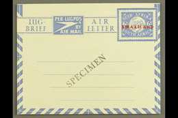1949 AIR LETTER  6d Ultramarine On White, Sender's Details Horizontal Lines On Reverse, Afrikaans First, H&G 9, Locally  - Swaziland (...-1967)