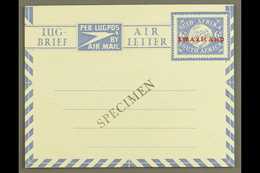 1949 AIR LETTER  6d Ultramarine On White, Sender's Details Horizontal Lines On Reverse, Afrikaans First, H&G 9, Locally  - Swasiland (...-1967)