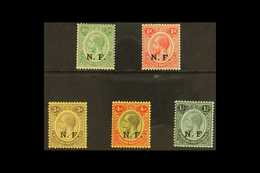 NYASALAND-RHODESIAN FORCE  1916 "N.F." Overprinted Set, SG N1/N5, Fine Mint (5 Stamps) For More Images, Please Visit Htt - Tanganyika (...-1932)