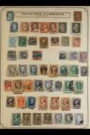 1861-1937 EXTENSIVE OLD TIME COLLECTION. EST CAT $5000+  An Interesting Old Time Mostly Used Collection, Haphazardly Pre - Other & Unclassified
