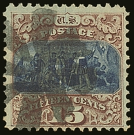 1869  15c Blue & Brown, Type I, Scott 118, SG 120, Good Colour & Centering, Fine To Very Fine Used For More Images, Plea - Other & Unclassified