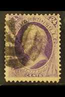1870-1  24c Pale Violet, General Winfield Scott, No Grill, Scott 153, SG 155, Fine Used. For More Images, Please Visit H - Altri & Non Classificati